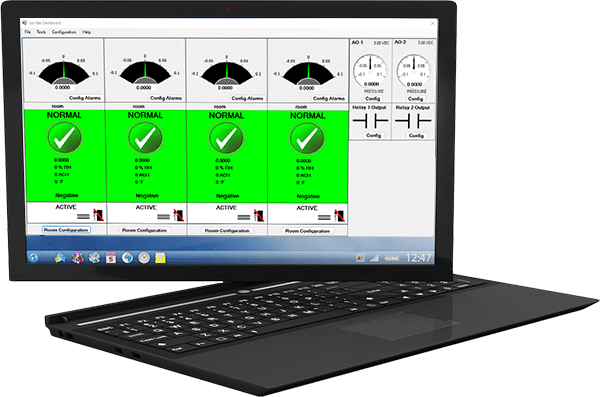 Iso-Tek Room Pressure Monitor Laptop