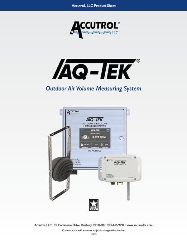 IAQ-TEK Product Sheet Cover